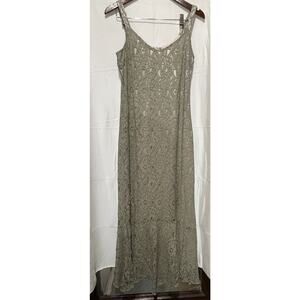 SPENCER ALEXIS Kimono Top & Dress Set - Size‎ 6 - Silver / Gray - NWOT